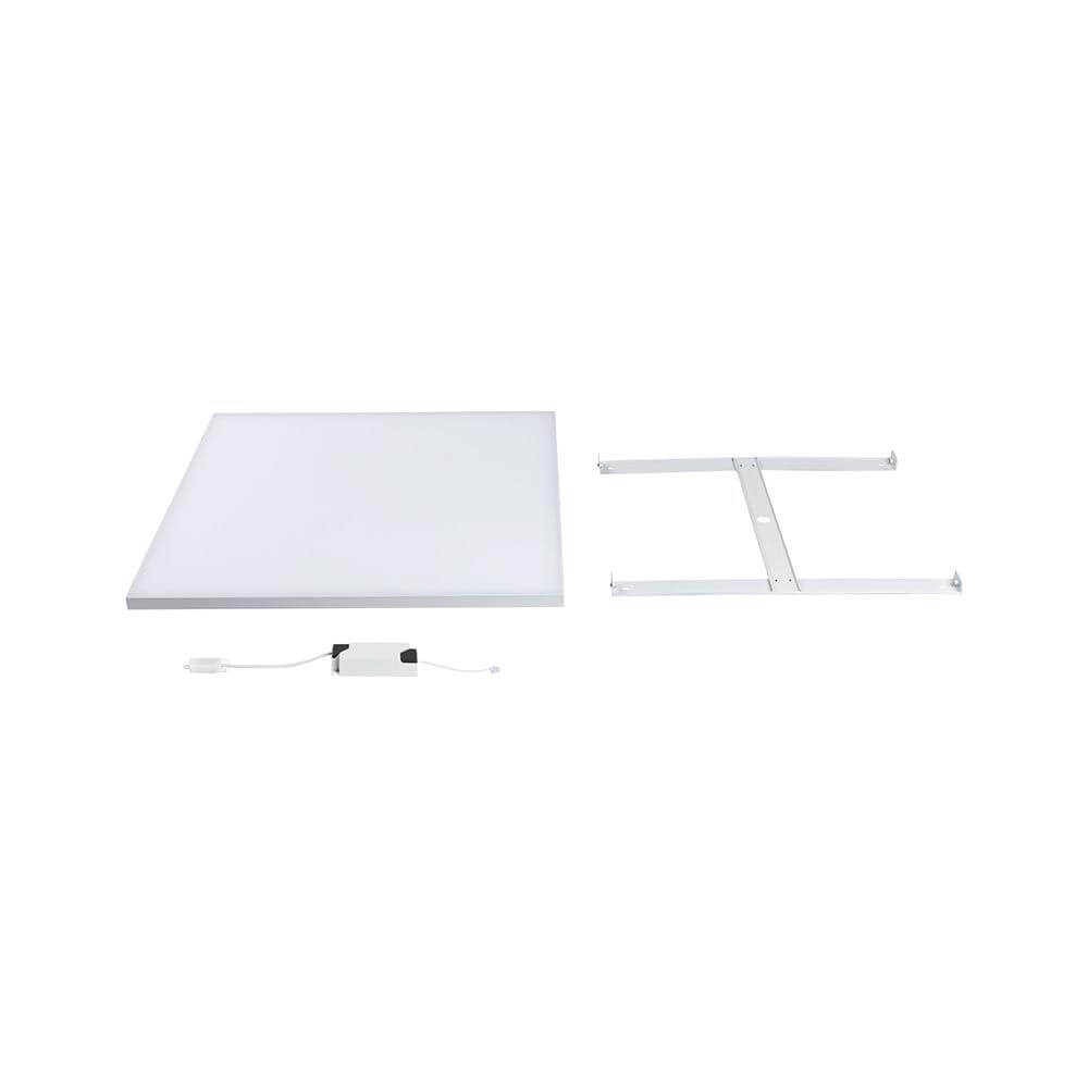 Velora LED Aufbaupanel 60 x 60cm Weiß-Matt mit Zubehör für einfache Montage und modernes Raumlicht.