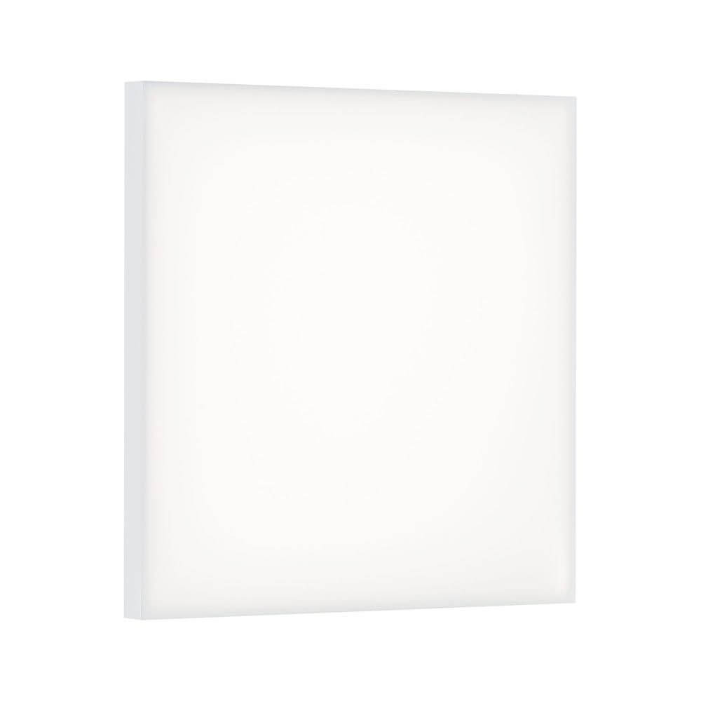 LED Decken und Wand Panel Velora Weiß-Matt in rahmenloser, flacher Bauform mit satinierter Oberfläche.