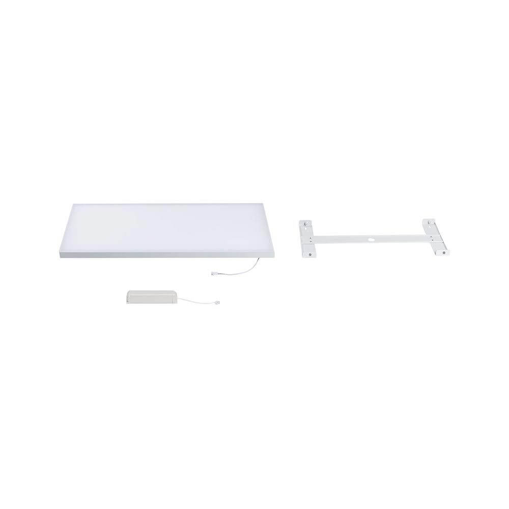 LED Panel Velora Weiß-Matt mit Zuleitung und Montagehalterung, dimmbar mit 3 Stufen.