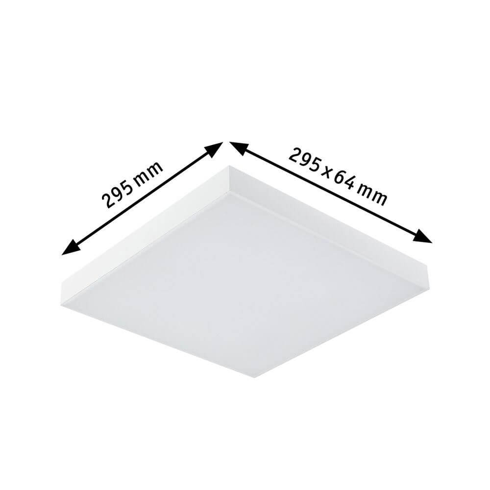 LED Panel Velora Rainbow CCT-Dimmbar 29x29cm in der Größe 295x295mm, quadratisch und weiß.