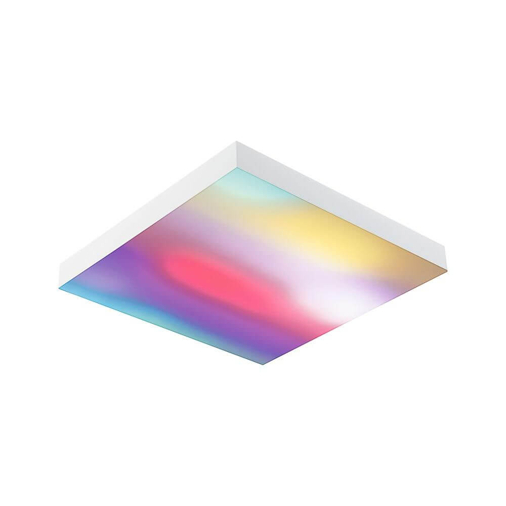 LED Panel Velora Rainbow CCT-Dimmbar 29x29cm mit beeindruckenden Farbverläufen und stufenlos einstellbarem Licht.