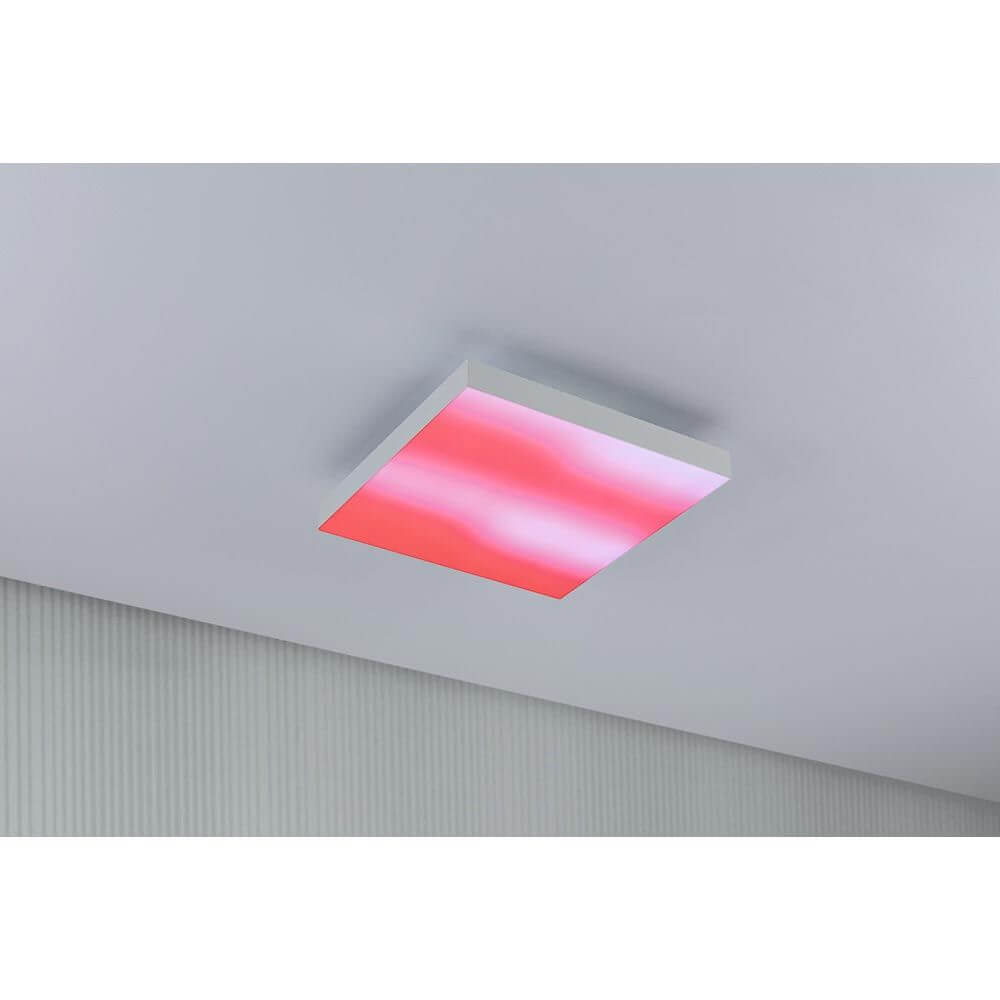LED Panel Velora Rainbow CCT-Dimmbar 29x29cm mit dynamischen Farbeffekten in Rot