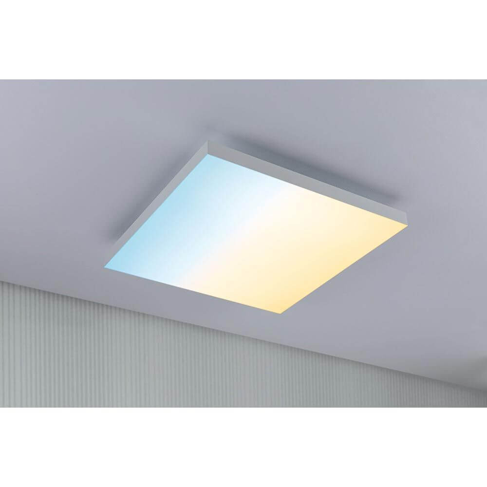 LED Panel Velora Rainbow RGBW Dynamisch 45x45cm mit sanften Farbverläufen an Decke