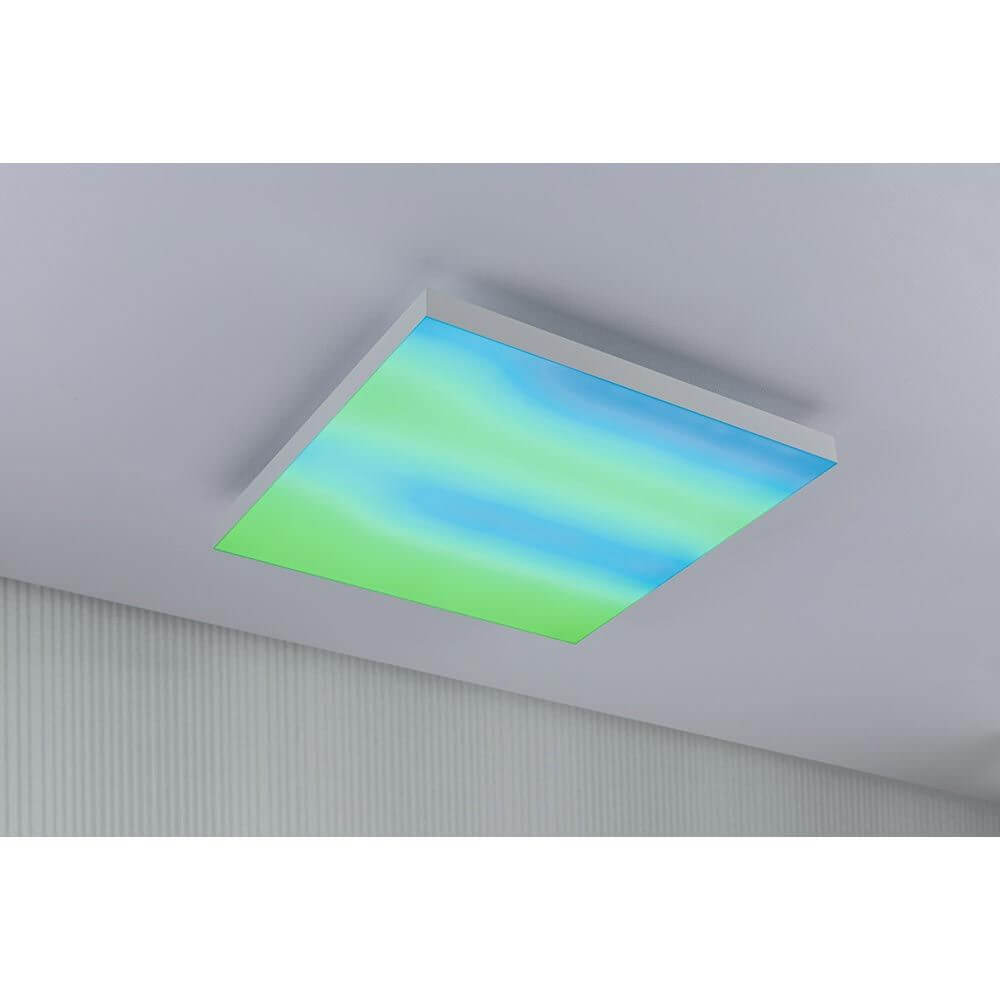 LED Panel Velora Rainbow RGBW Dynamisch 45x45cm mit spektakulären Lichteffekten in Grün und Blau