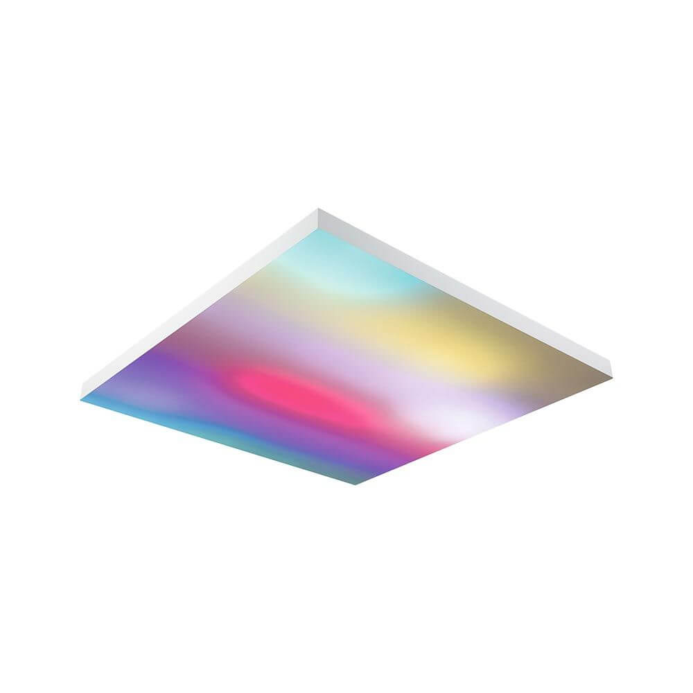 Velora LED Rainbow Panel RGBW Dynamisch Weiß 59x59cm mit spektakulären Lichteffekten in verschiedenen Farben.