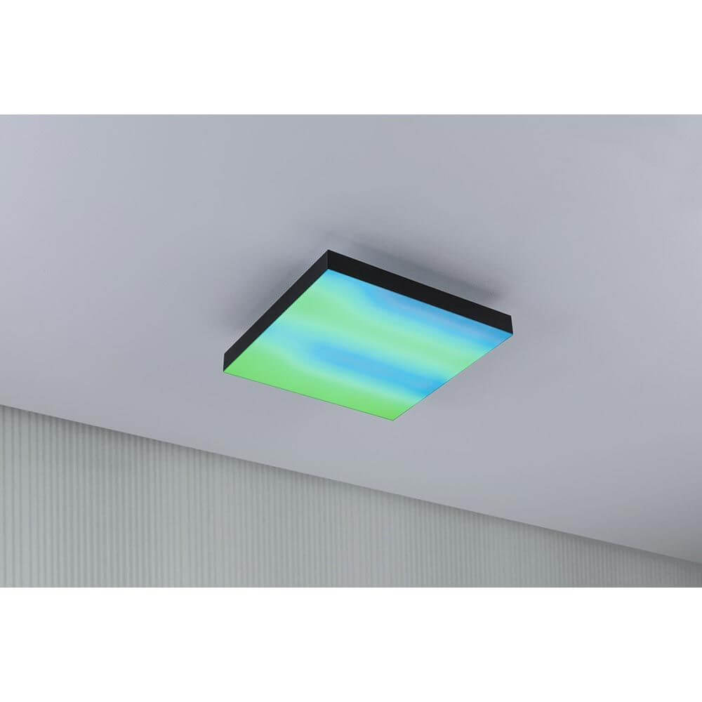 LED Panel Velora Rainbow RGBW Dynamisch 29x29cm mit farbwechselnden Lichteffekten an der Decke