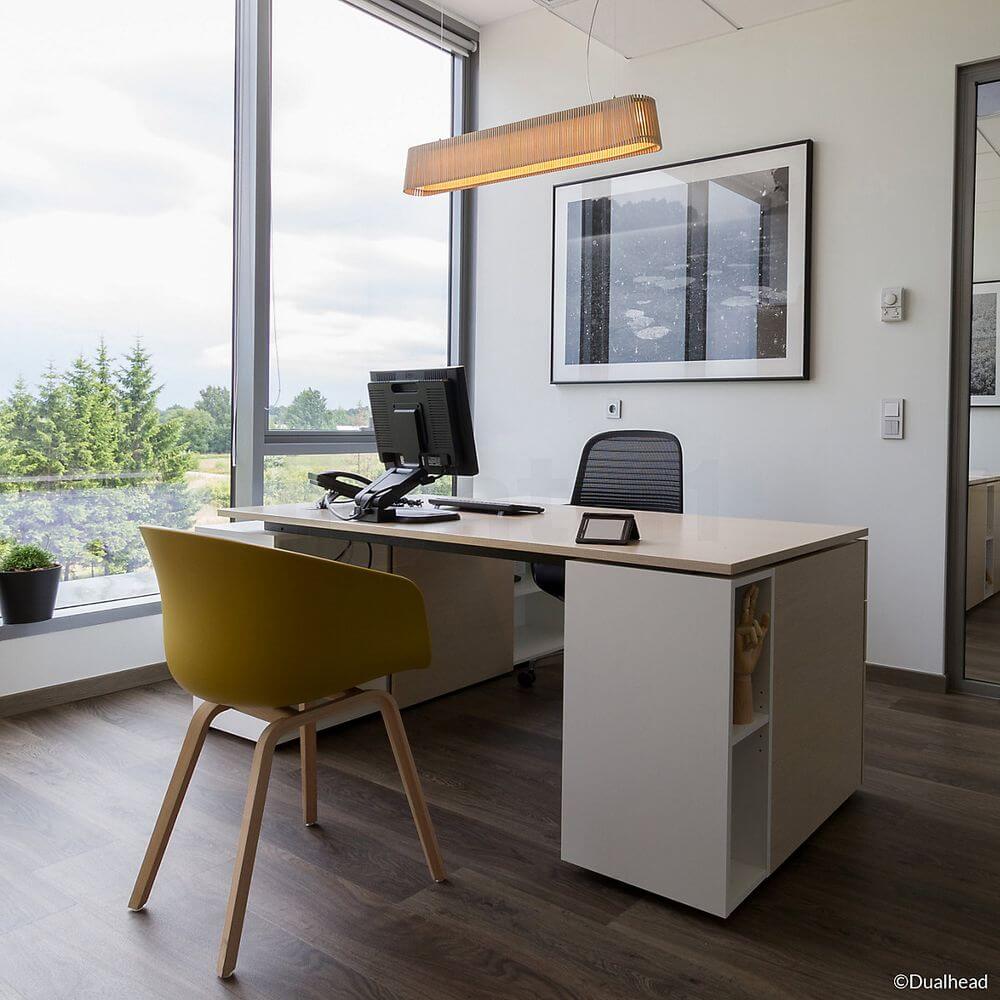 LED Pendelleuchte Owalo 7000 aus Holz 100cm