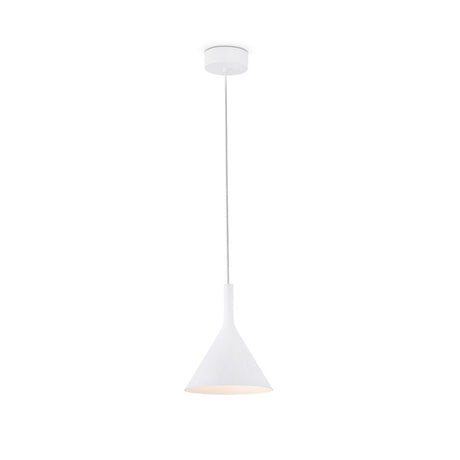 LED Pendelleuchte PAM-P 11W 3000K Weiß, weiße hängende Lampe in modernem Design.