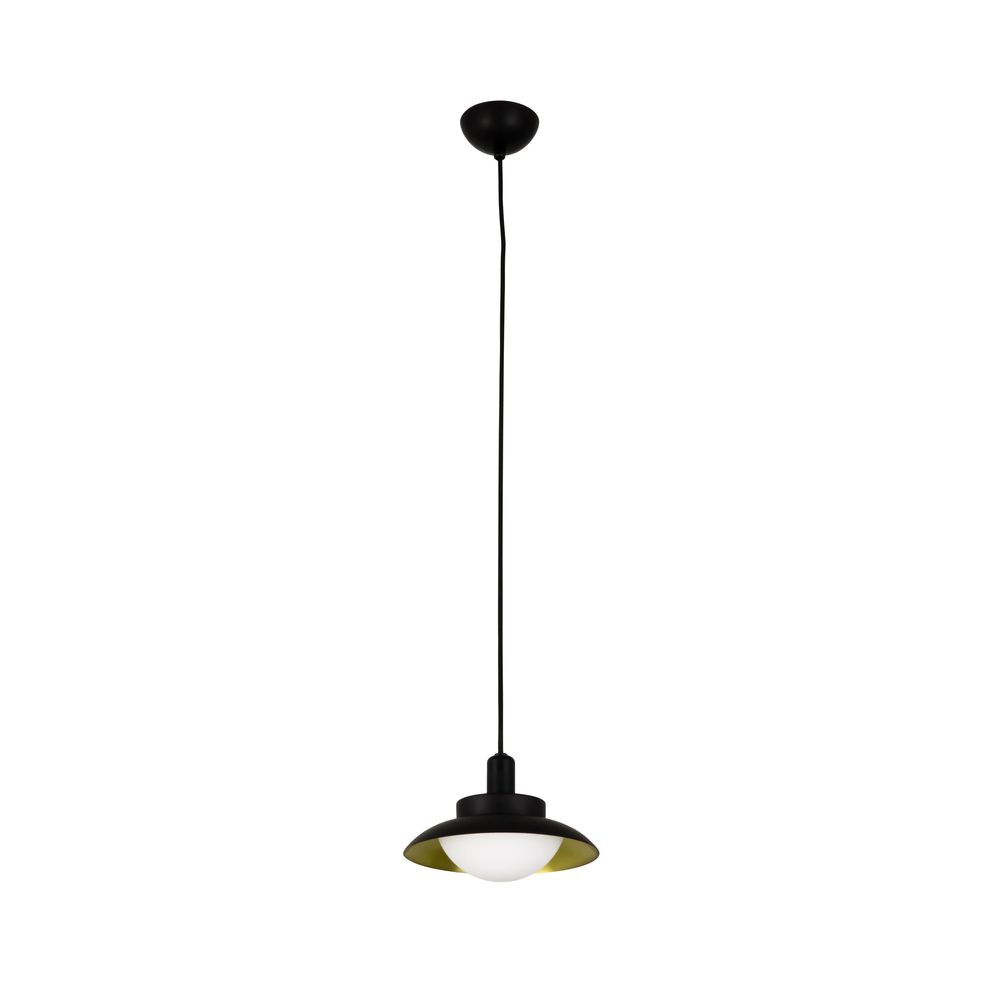 LED Pendelleuchte SIDE Schwarz, Goldfarben, moderne Hängeleuchte für stilvolle Innenräume