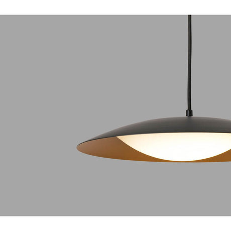 LED SLIM pendel sort, guld i moderne design med blød belysning.