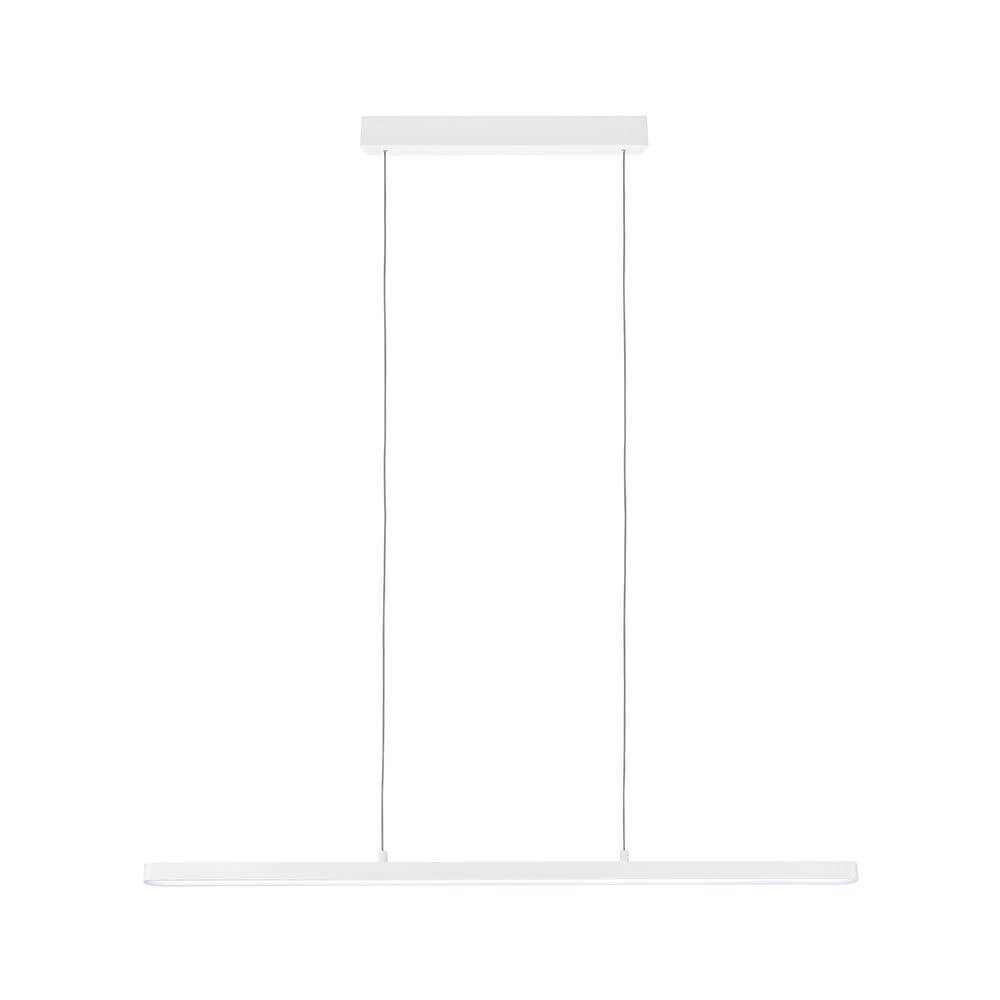 LED Pendelleuchte Smart Home Bluetooth Lento Weiß - moderne, höhenverstellbare Lampe in Weiß mit gleichmäßiger Lichtausbeute.