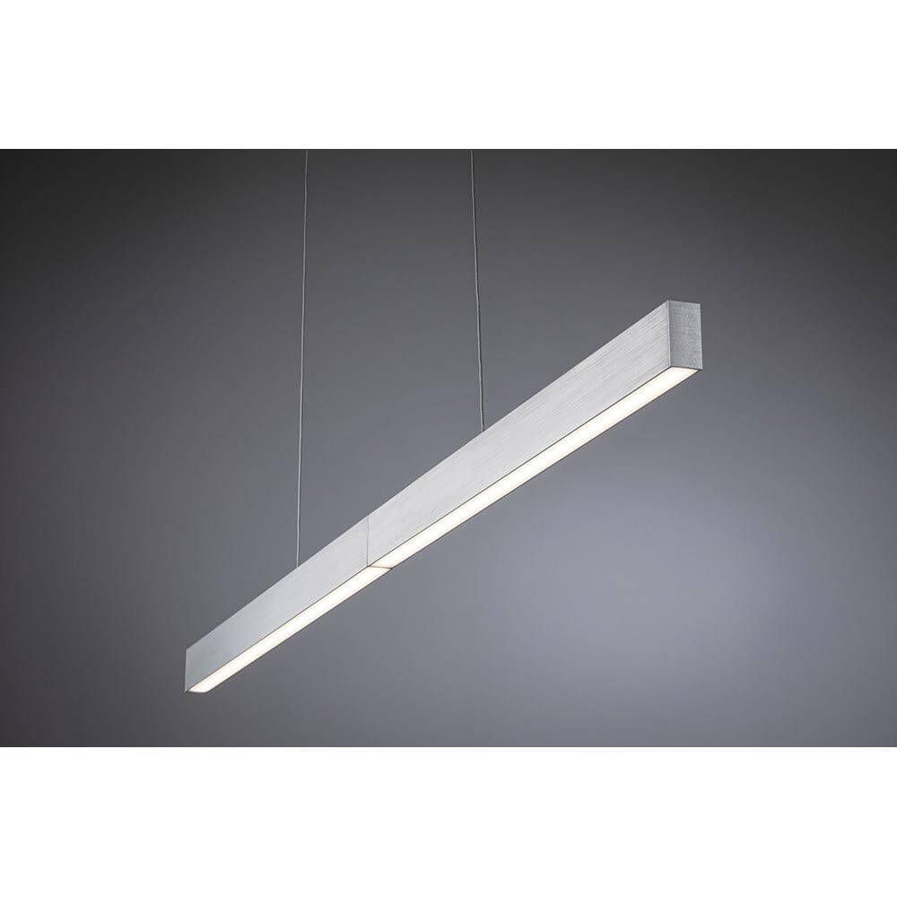 LED Pendelleuchte Smart Home Zigbee Aptare Alu-Gebürstet, moderne Hängelampe mit dimmbarer Funktion.