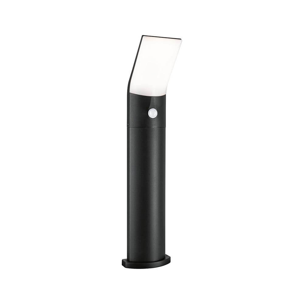 LED Sensor- Pollerleuchte Adya Anthrazit IP54 mit Bewegungsmelder für gleichmäßige Ausleuchtung im Außenbereich.