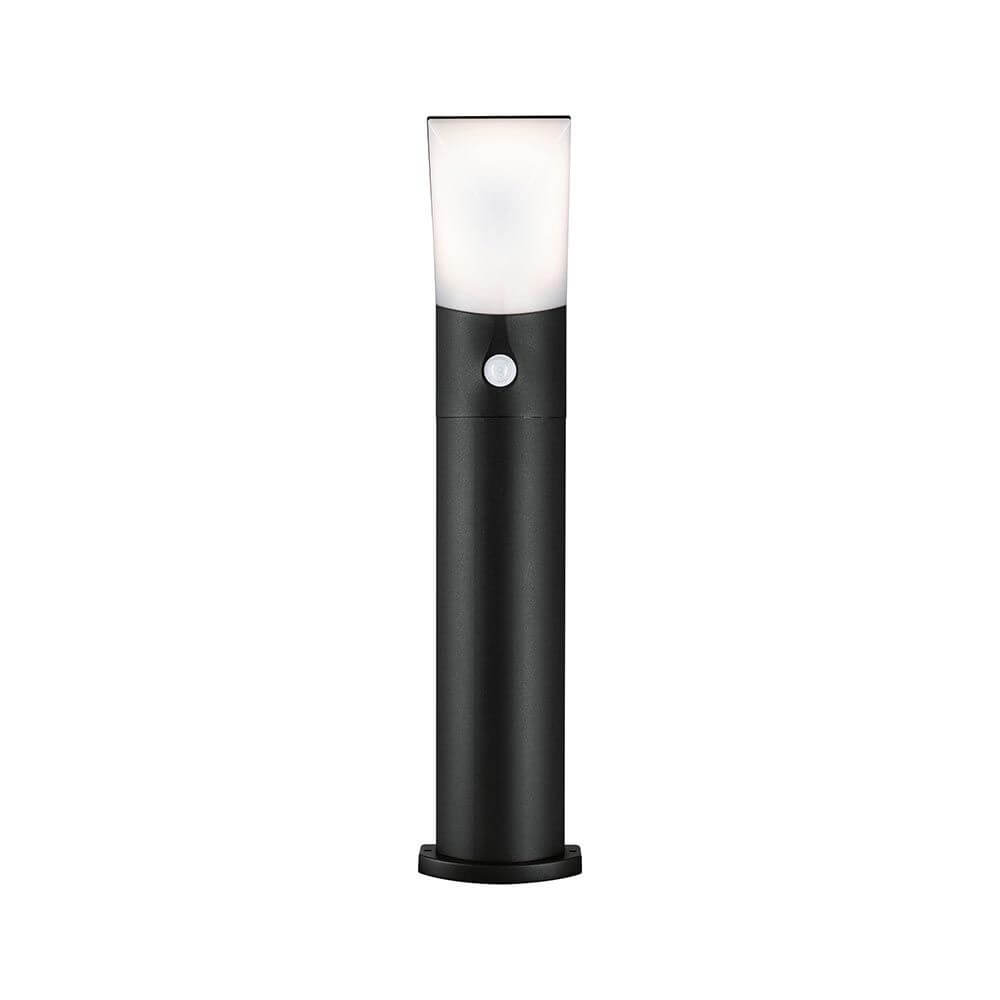 LED Sensor- Pollerleuchte Adya Anthrazit IP54 mit Bewegungsmelder und diffusem Licht.