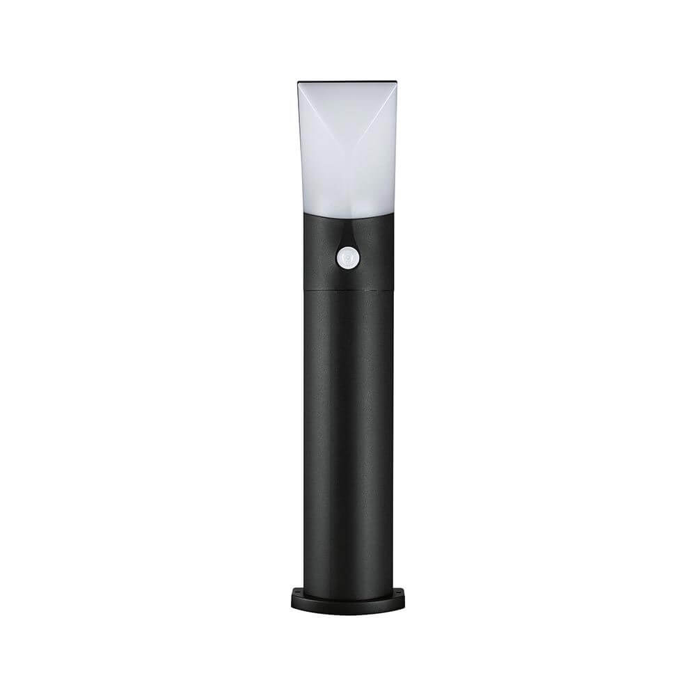 LED Sensor- Pollerleuchte Adya Anthrazit IP54 mit Bewegungsmelder und diffusem Licht für sichere Ausleuchtung.