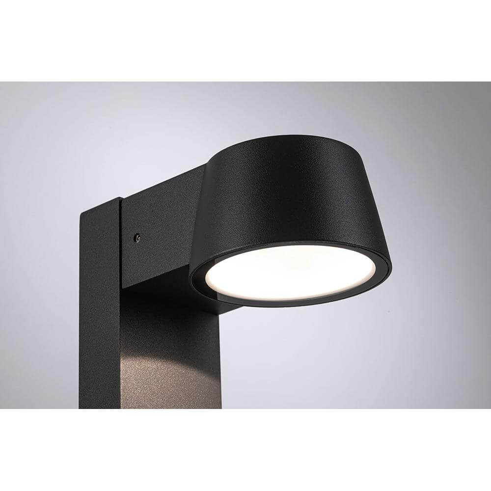 LED Pollerleuchte Capea Anthrazit Aluminium mit modernem Design und warmweißem Licht.