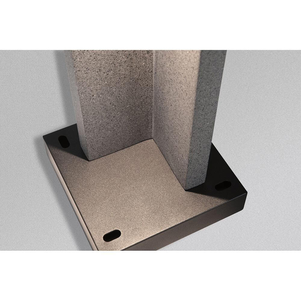 LED Pollerleuchte Concrea Schwarzer Sandstein Beton IP65