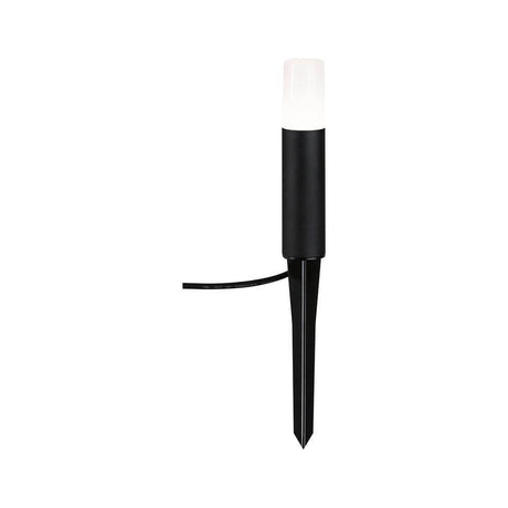 LED Wegleuchte Flarea Schwarz Alu 20cm IP65, blendfreie Pollerleuchte mit warmweißem Licht für Wege und Einfahrten