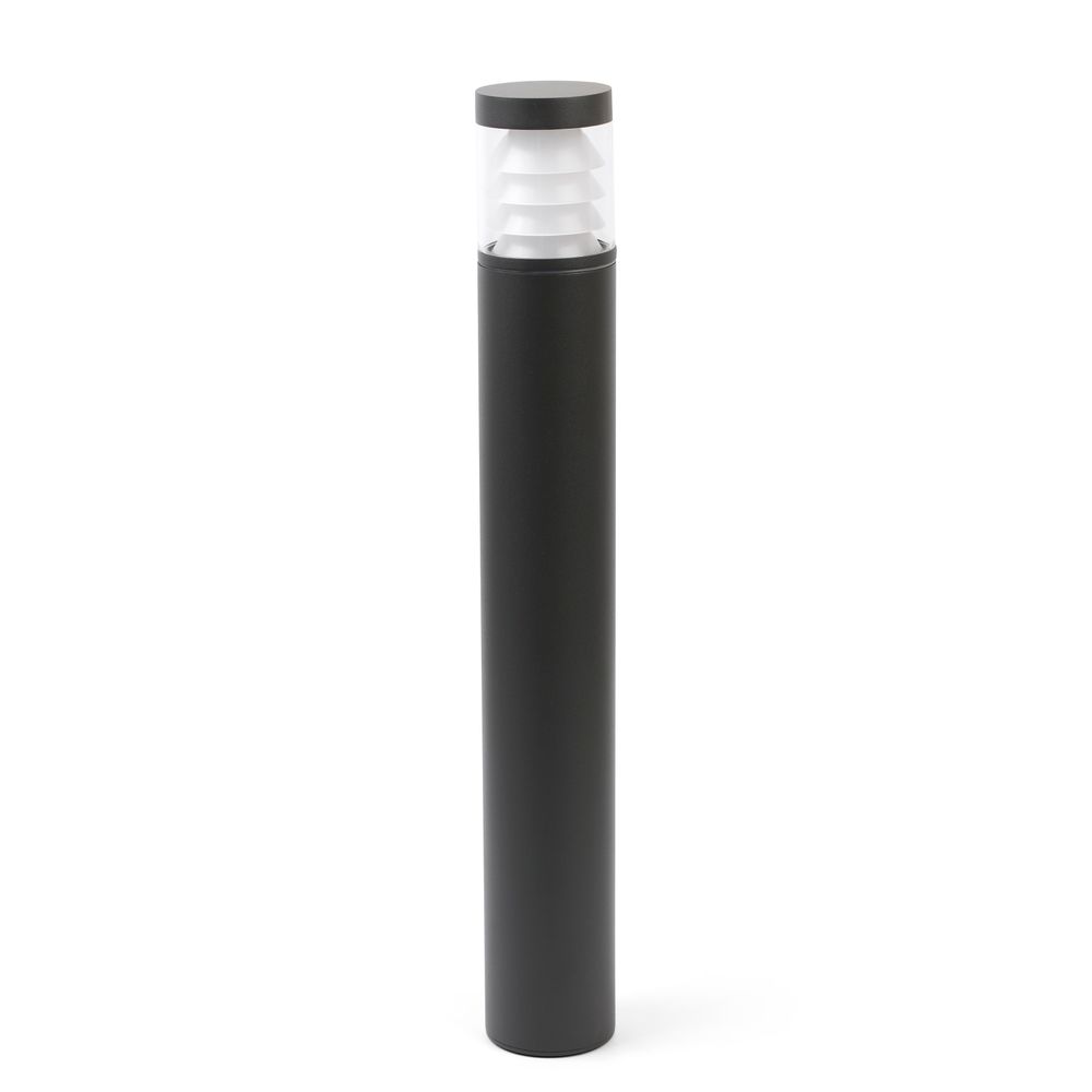 LED Pollerleuchte PLIM 3 10W 3000K IP65 Dunkelgrau - moderne Außenbeleuchtung in dunklem Design.