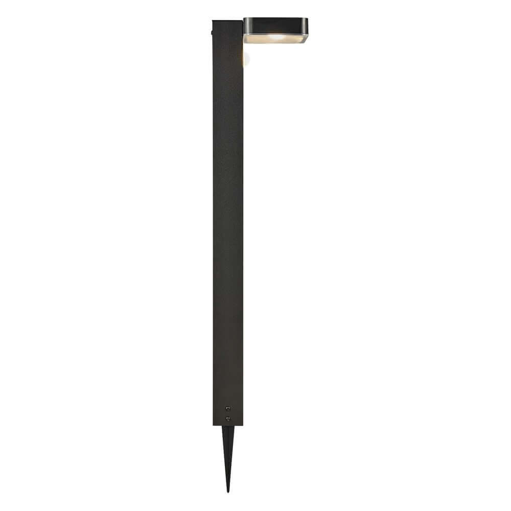 LED Pollerleuchte Rica Square Solar IP44 mit modernem Design für den Garten.