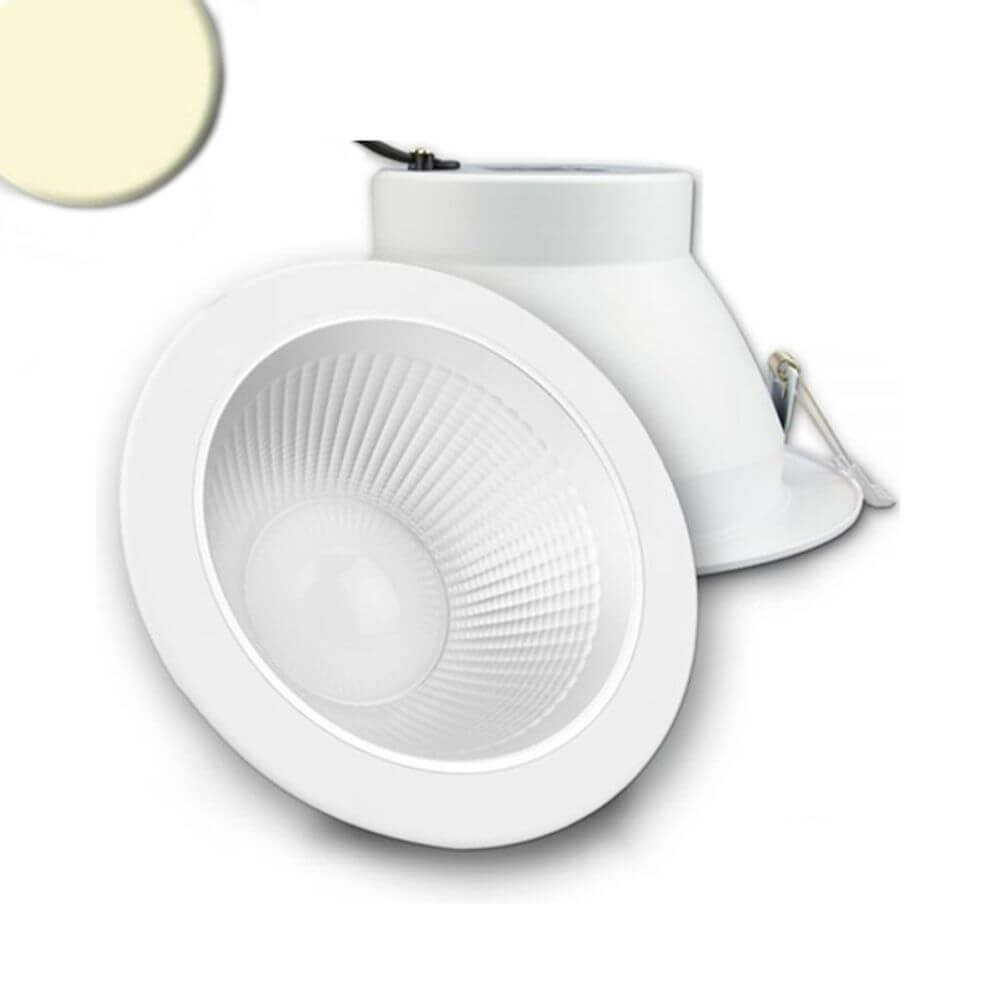 LED Downlight Reflektor Pro Ø 23,4cm 30W UGR<19 warmweiß, ideal für farbgetreue Beleuchtung.