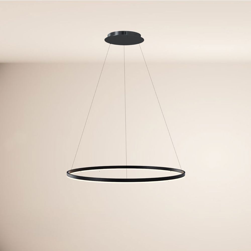 s.luce LED Ring Pendellampe Ø 100 cm in modernem, minimalistischem Design, perfekte Beleuchtung für stilvolle Räume.