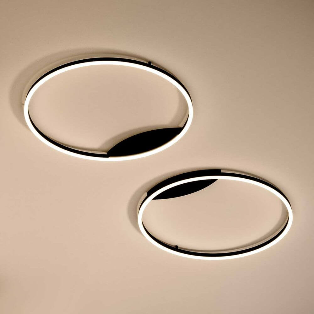 s.luce LED Ring Wandlamp & Plafondlamp Dimbaar modern rond, decoratieve en minimalistische plafonds in elegant ontwerp.