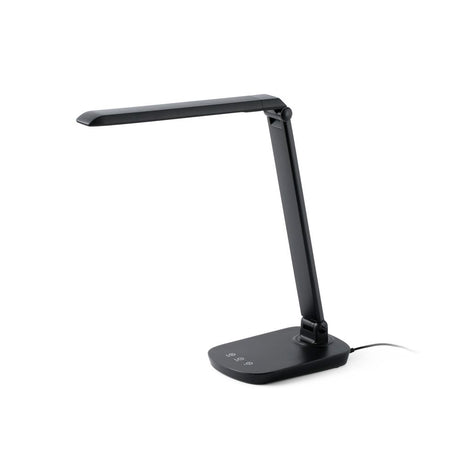LED skrivebordslampe ANOUK 4000K svart i moderne design og fleksibel armlengde.
