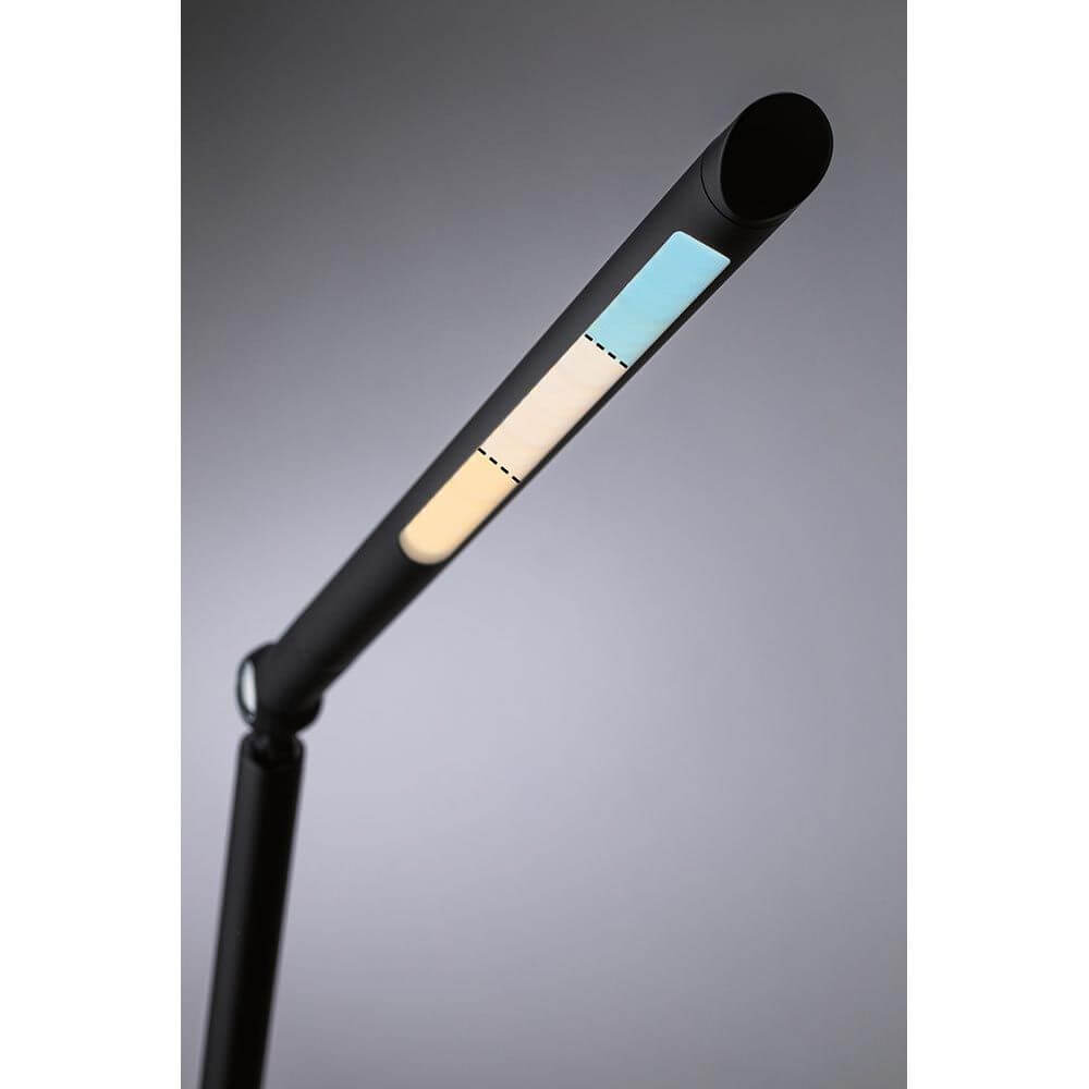 LED Schreibtischleuchte FlexBar in Schwarz mit dimmbarer Tunable White-Funktion für optimales Licht.