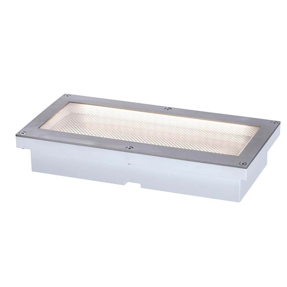 LED Solar Bodeneinbaulampe Aron mit Sensor IP67 3000K in einem eleganten Design, ideal für Außenanwendungen.