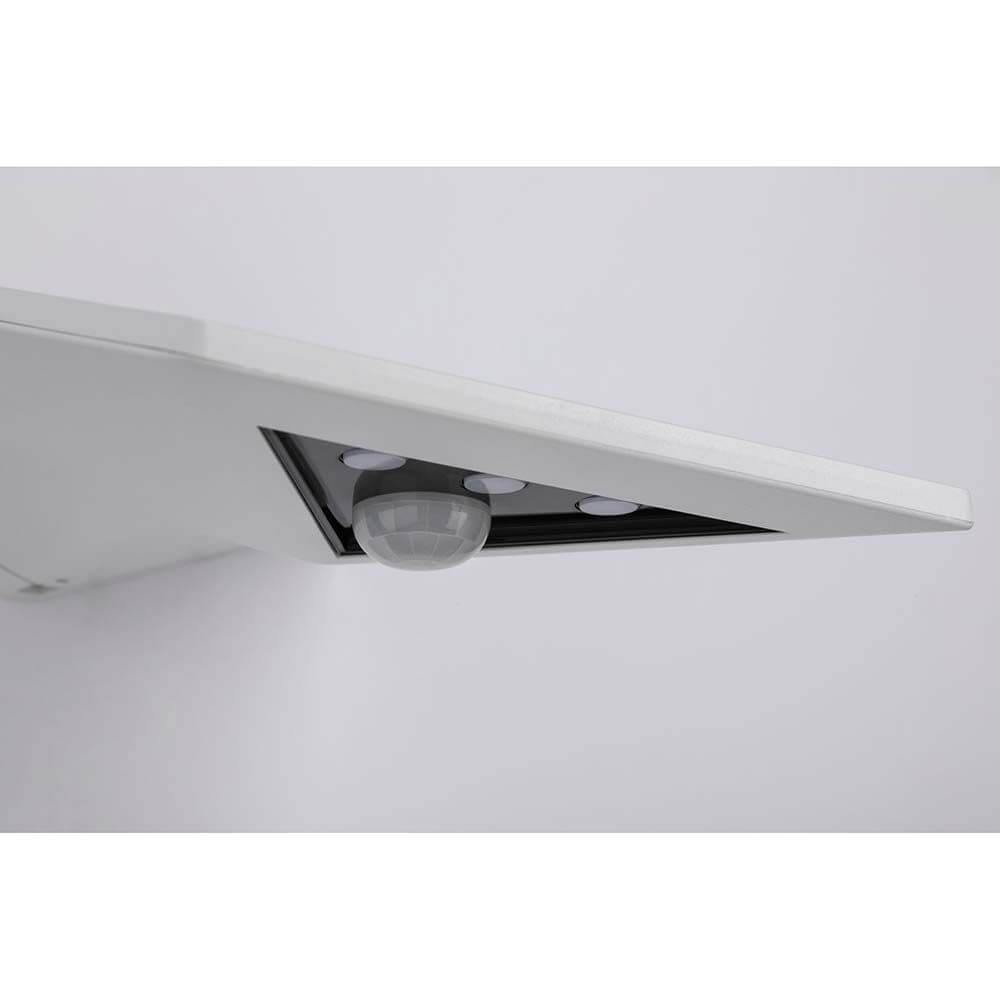 LED Solar Sensor-Wandleuchte Yoko IP44 3000K Weiß