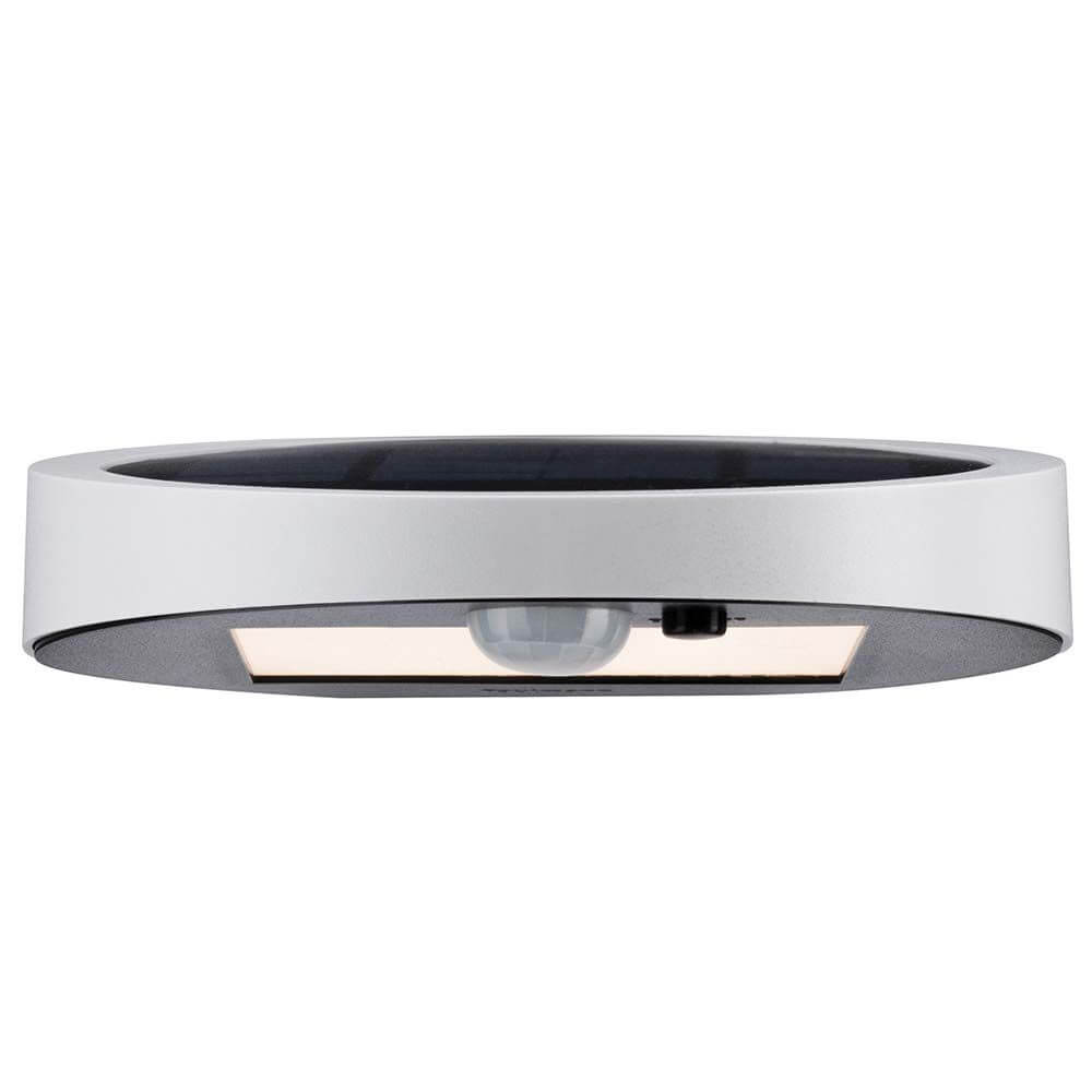 LED Solar Wandlampe Ryse mit Bewegunsmelder IP44 3000K Weiß - moderne, energiesparende Außenleuchte mit Sensor.