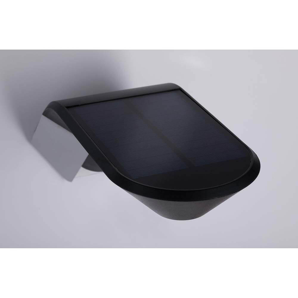 LED Solar Wandlampe Soley mit Bewegungsmelder IP44 3000K Anthrazit