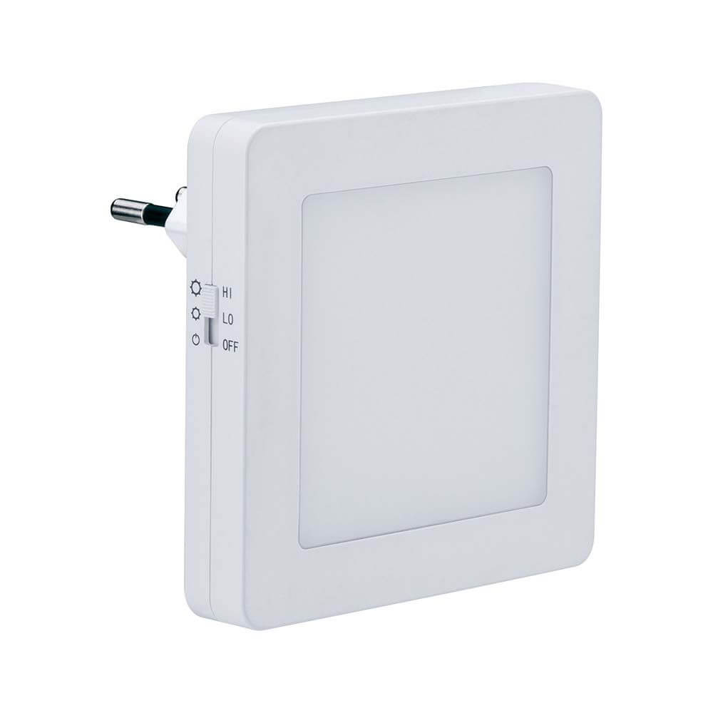 LED Steckerlicht Esby mit Sensor in Weiß, warmweißes Licht für Schlafräume und Flure.