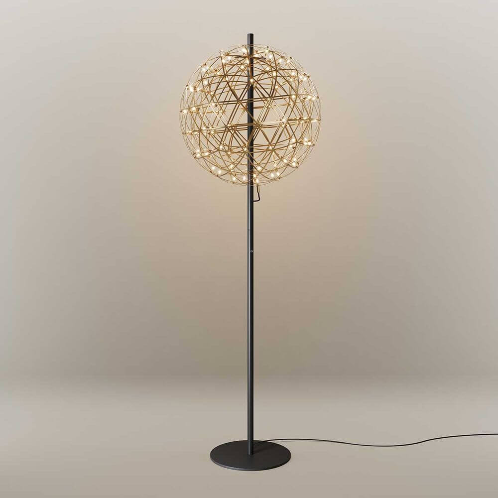 s.luce Atom metal LED floor lamp with touch dimmer