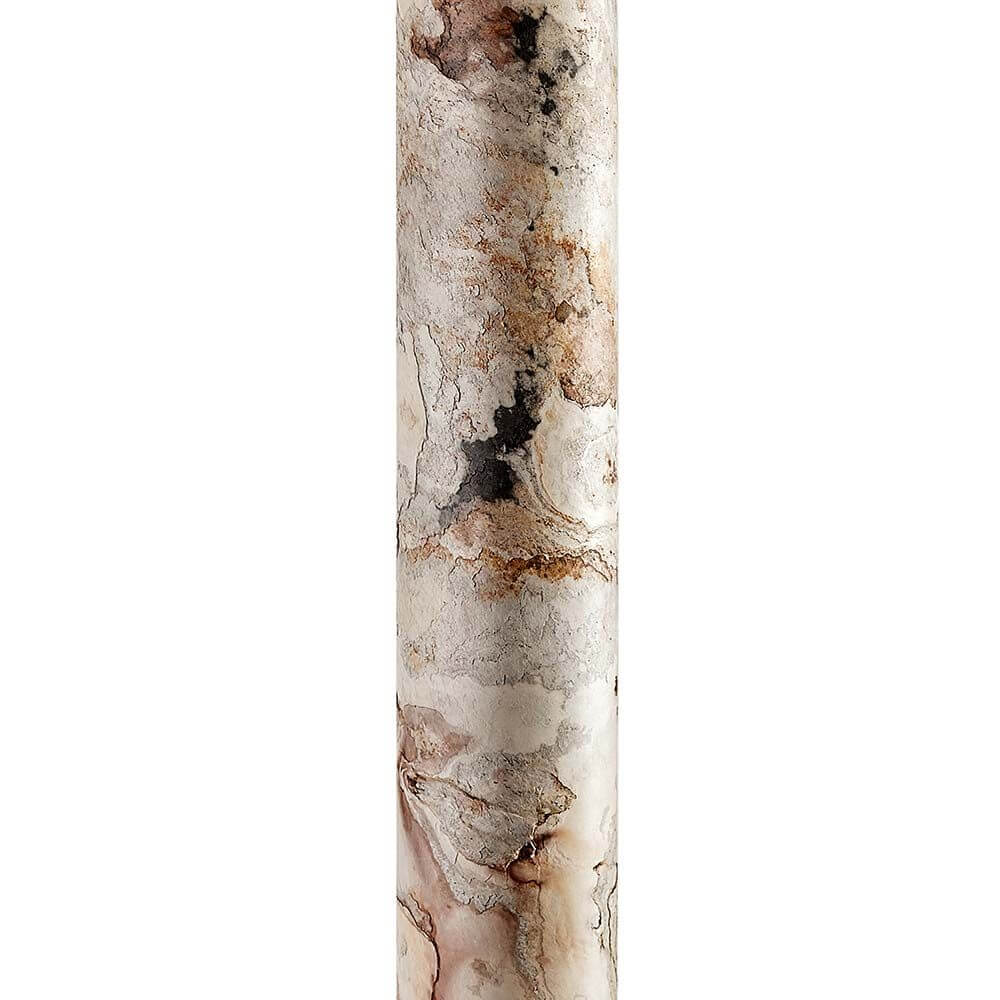 LED Stehleuchte Columna aus Stein Weißperle - elegante Stehleuchte mit einer einzigartigen Steinoptik.