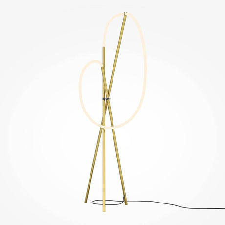 LED Lampadaire Crochet 3000K au design élégant avec une apparence nette et minimaliste.