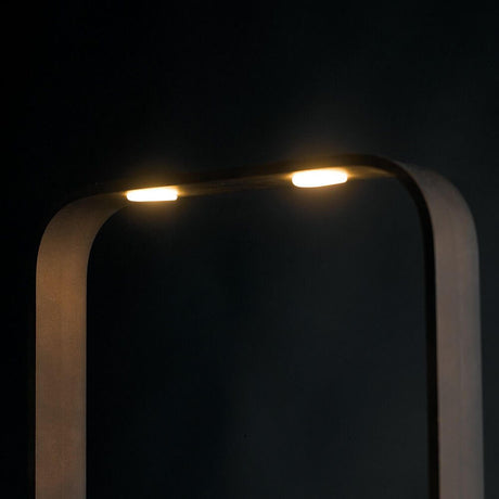LED Floor lamp Moka Black with an elegant form and indirect light.