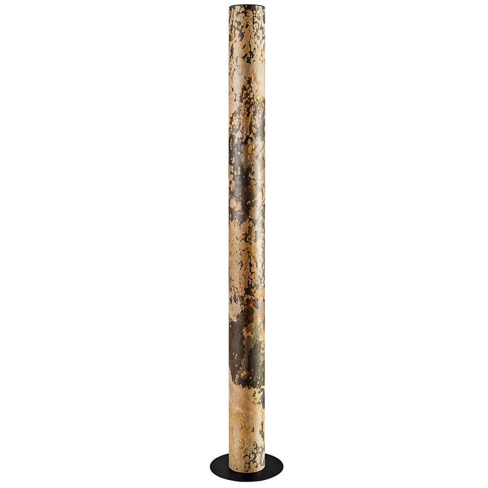 LED Stehleuchte Stein Columna 160cm Goldader - graziöse Lichtsäule aus Stein mit minimalistischem Design.