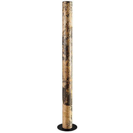 LED-gulvlampe Stein Columna 160 cm Goldader - grasiøs lyskolonne i stein med minimalistisk design.