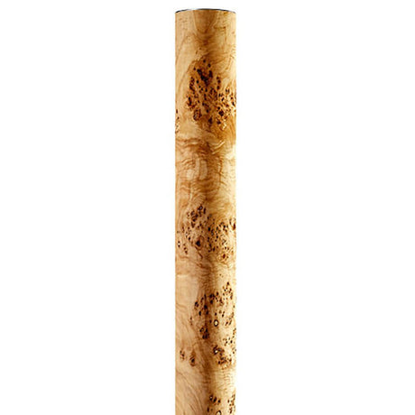 LED-gulvlampe Stein Columna 160 cm poppel - detaljvisning av den elegante trekonstrukturen.