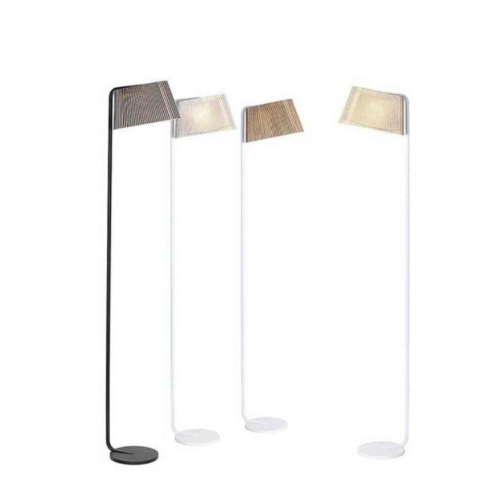 LED Stehleuchten Owalo 7010 aus Holz 168cm in verschiedenen Farben, modernes Design und handgefertigte Leuchten.