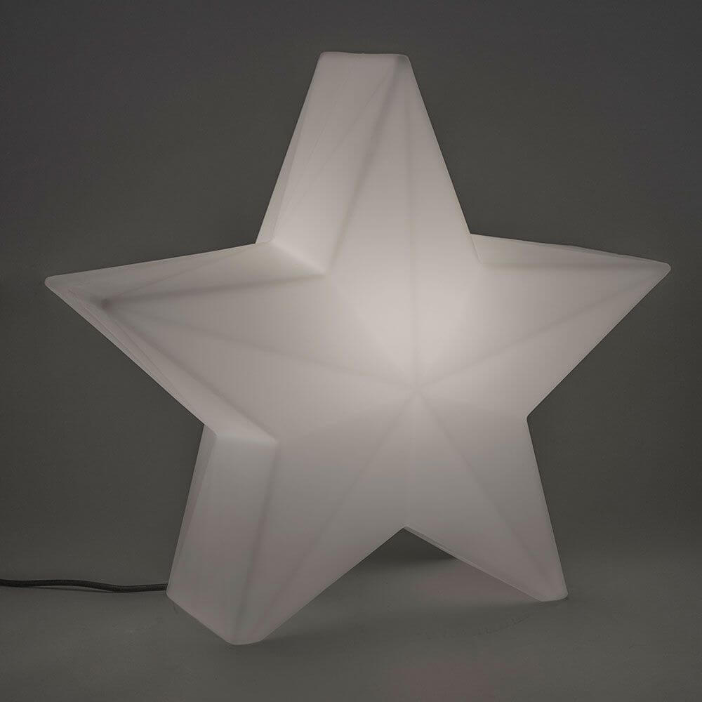 LED Stern Nova in Weiß, dekoratives Licht für Innen- und Außenbereich, IP65 Schutz, perfekt für Weihnachtsdekoration.