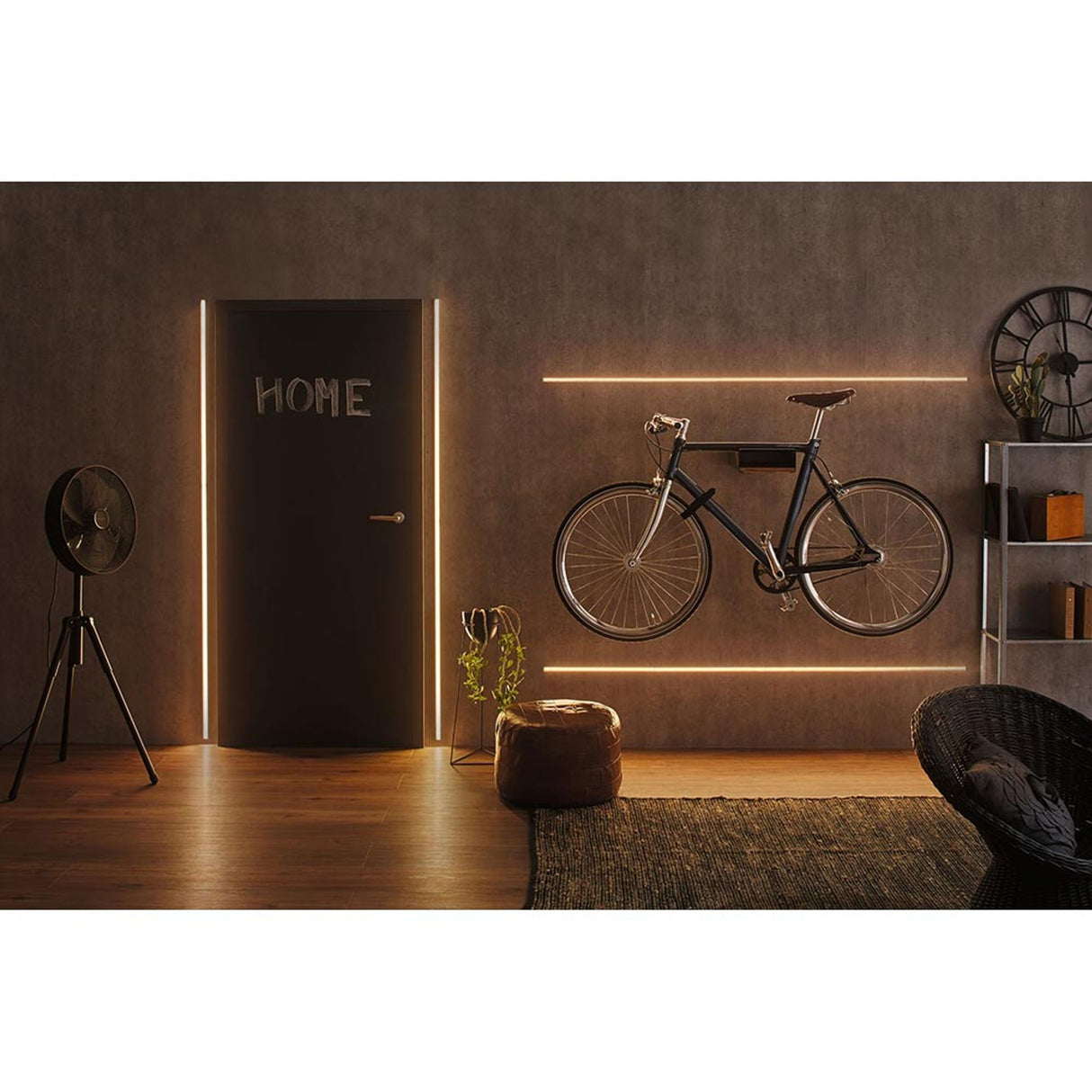 LED Strip Profil Base Schwarzer 2m Diffusor