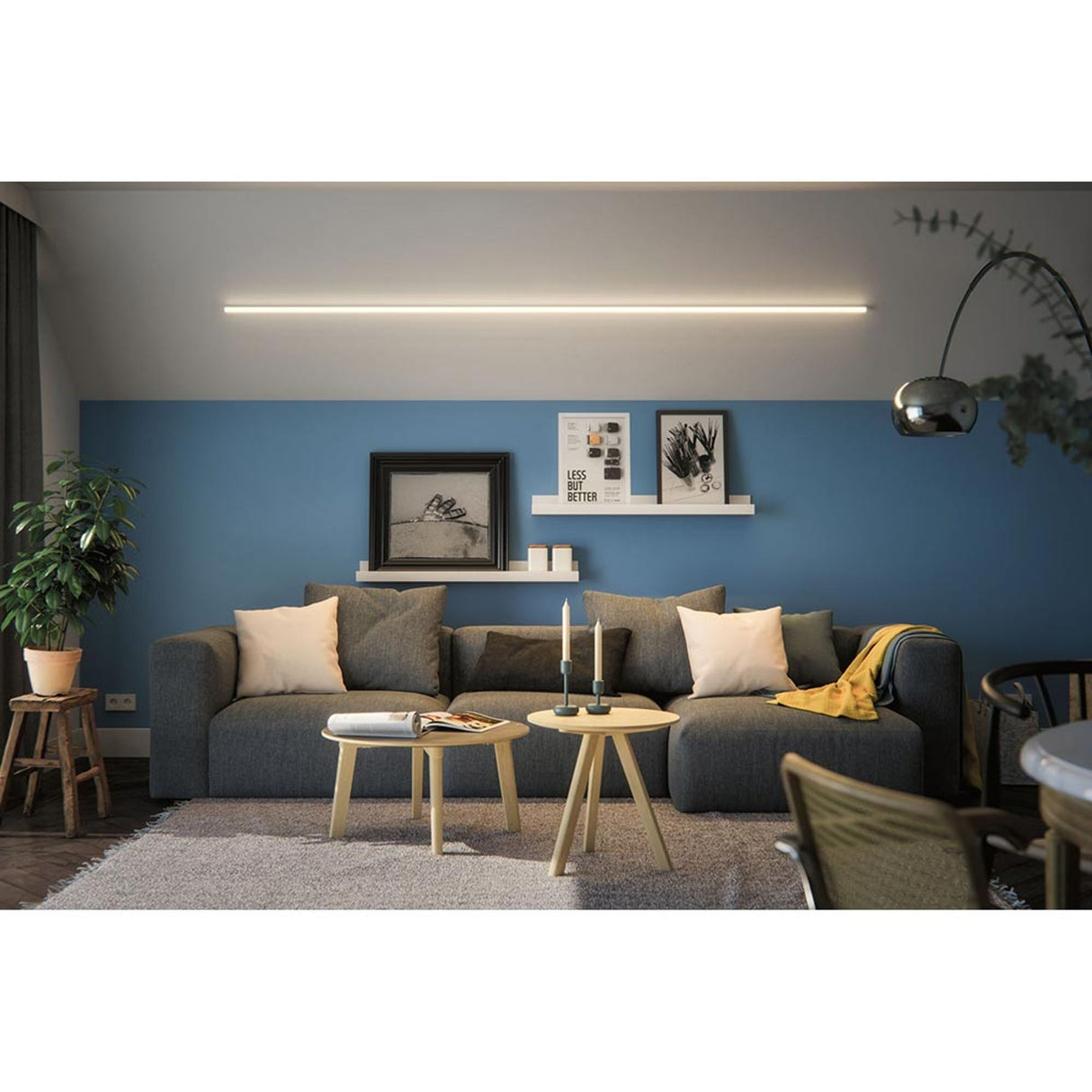 LED Strip Profil Tube 2m Weiß