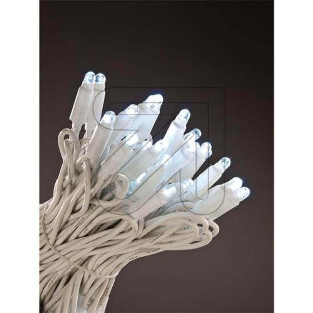 LED Lichterkette 5m mit kaltweißen Lichtern, ideal für Innen- und Außenbeleuchtung.