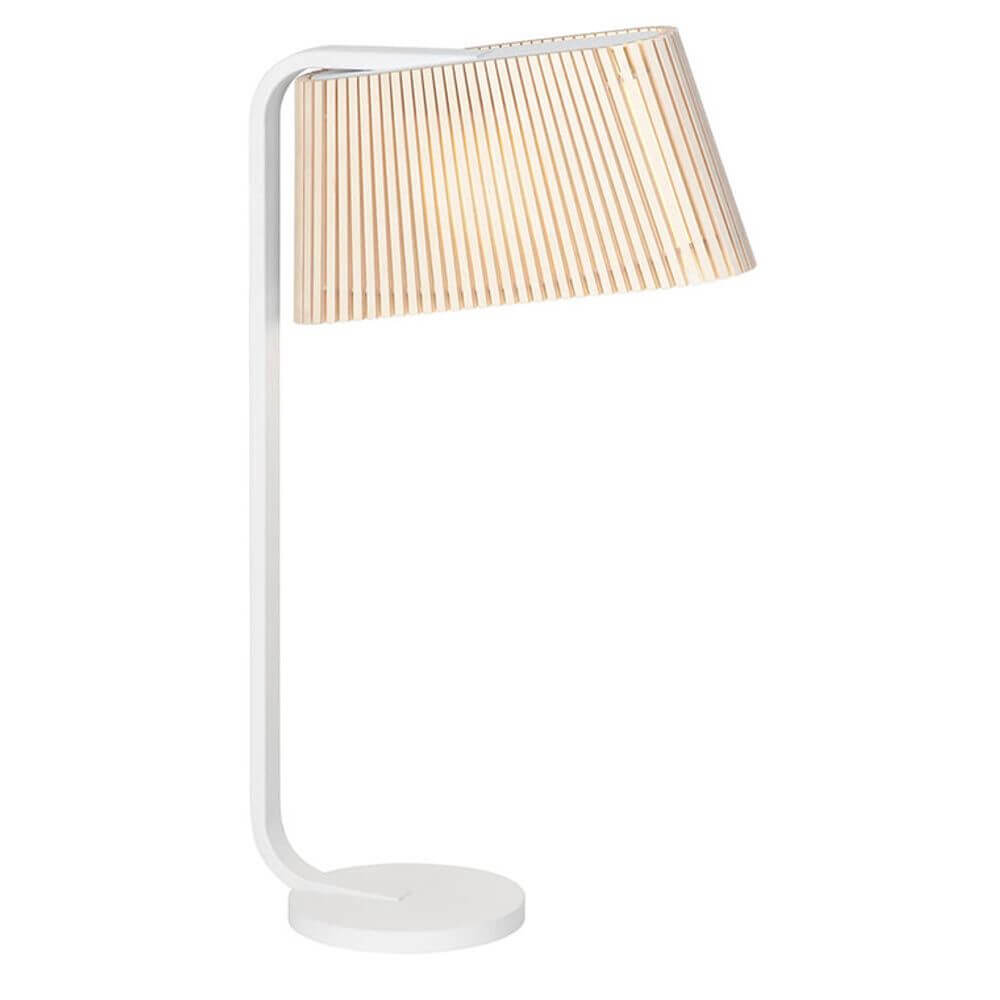 LED Tischleuchte Owalo 7020 aus Holz 50cm mit skandinavischem Design und sanftem Licht.