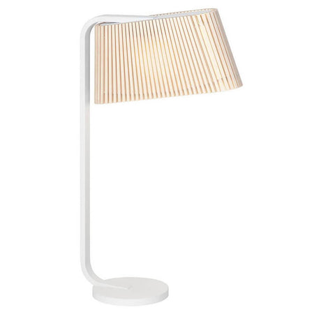 LED Owalo 7020 table lamp made of wood, 50 cm, with Scandinavian design and soft light.