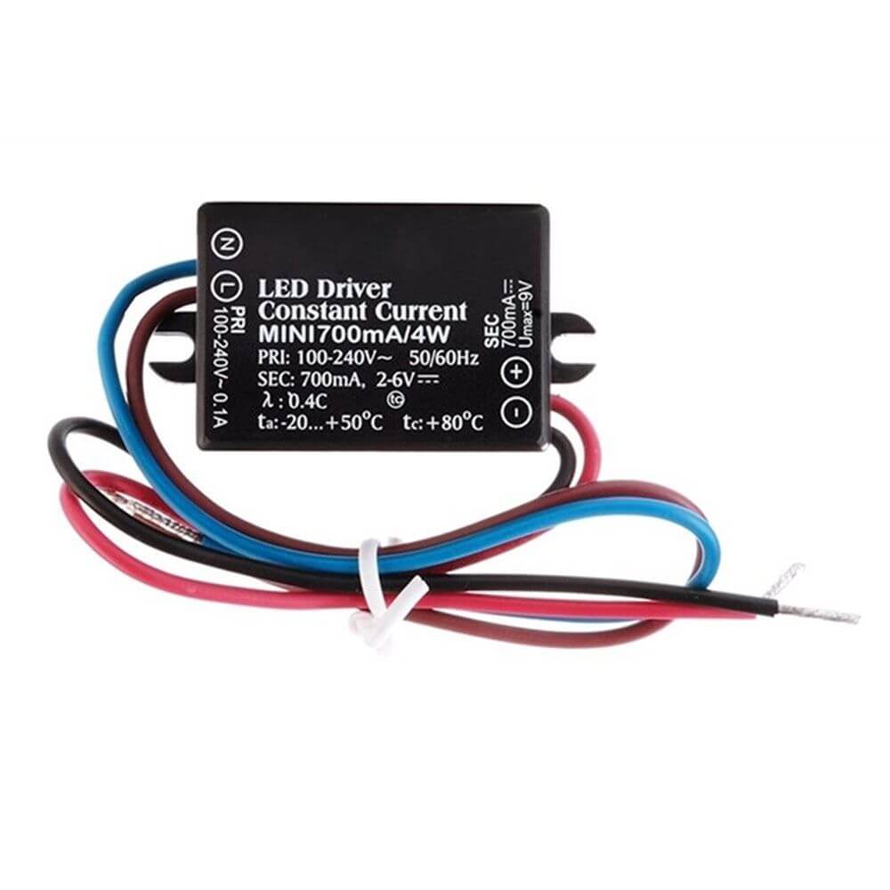 LED-Treiber 700mA mit 4W für Steps LED-Wandeinbaustrahler, ideal für den Einsatz in LED-Einbaumodulen.