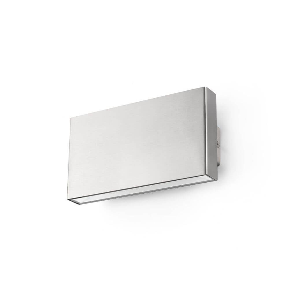 LED Wand-Außenlampe Kaula 3000K IP44 Edelstahl Meerwasserfest mit minimalistischem Design.